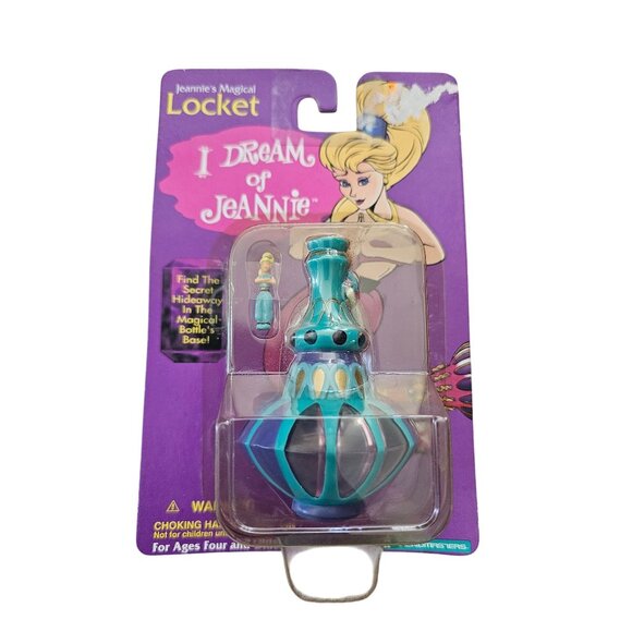 Trendmasters I Dream of Jeannie Magical Locket Vintage Blue Purple Bottle NOS - Picture 1 of 8